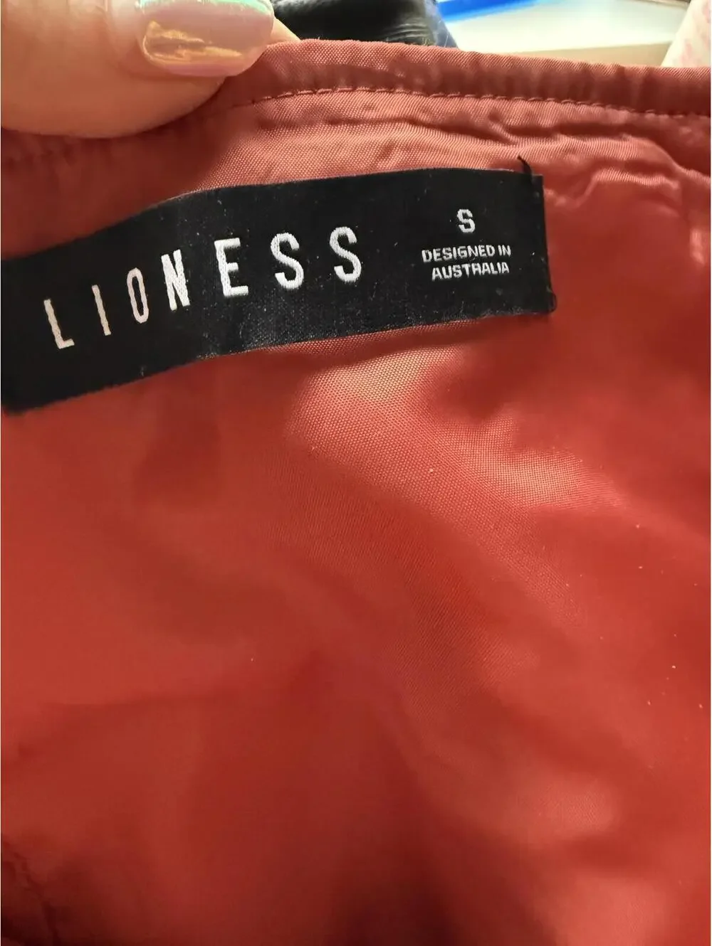 Lioness 100% cotton corset bustier rust color size small - Picture 3 of 4